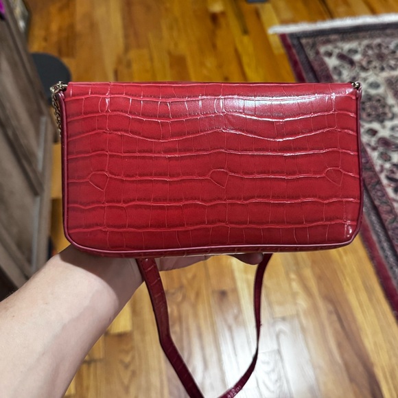 Zara Red purse with gold chain - Picture 2 of 5